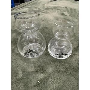 Lot of 2 VTG Jack Daniel’s shot glasses